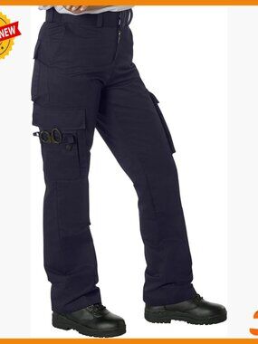 Women's EMT Cargo Pants - 9 Pocket Performance Uniform Work Pants